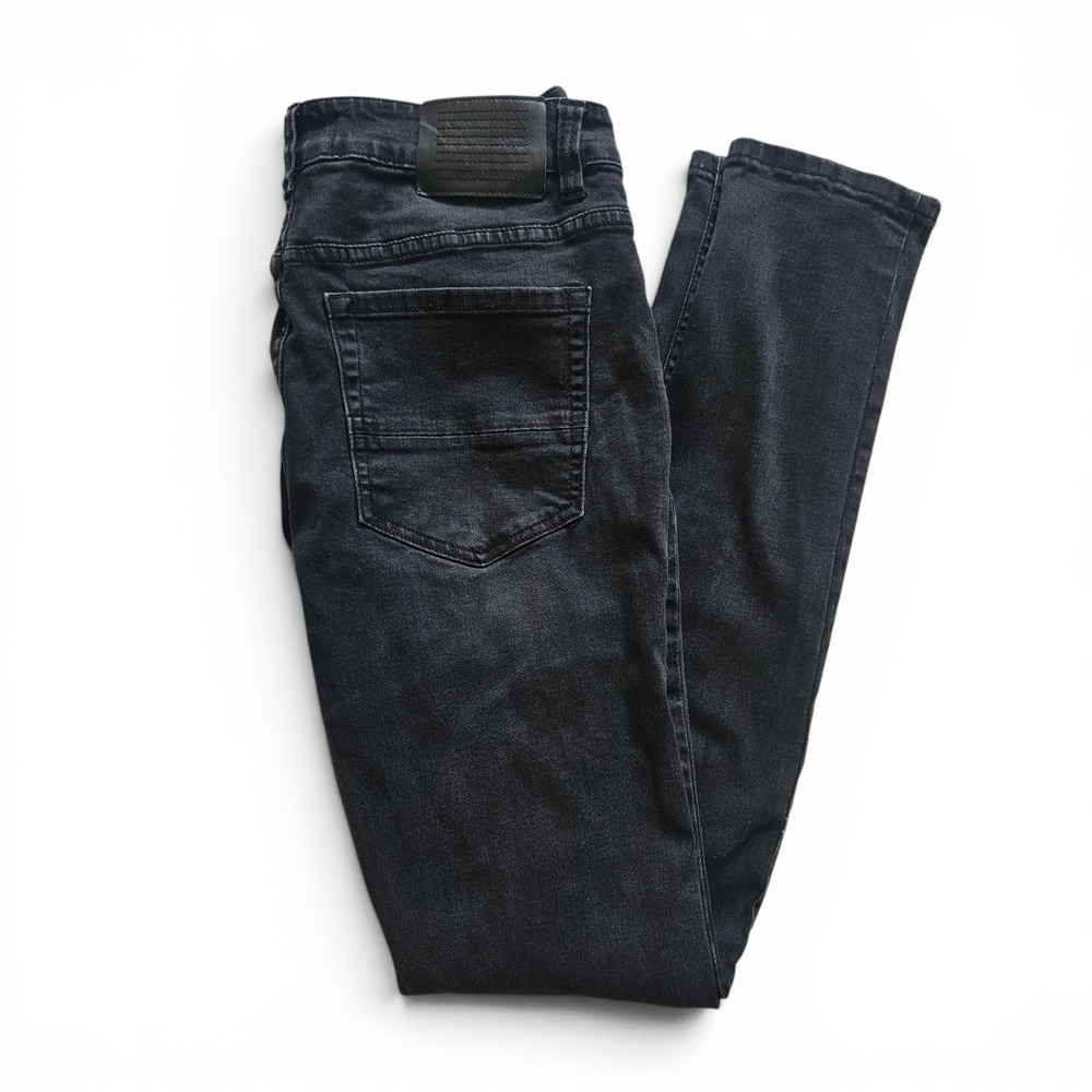 Serenede Midnight Black Fitted Denim Stretch Skinny Jeans Mens Size 32 X 32